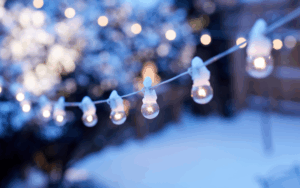 winter landscaping lighting