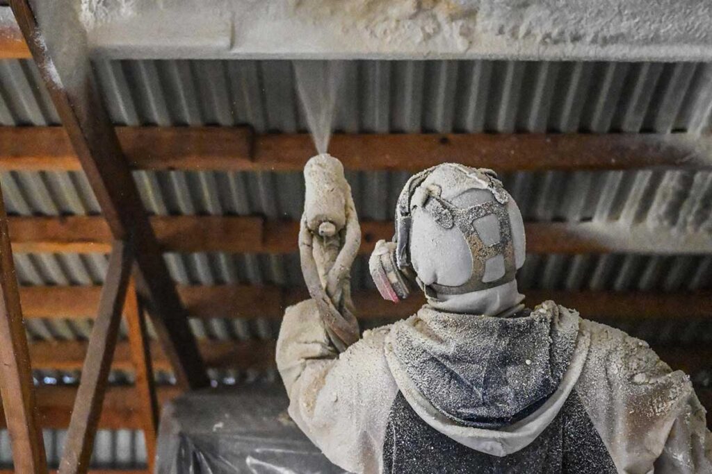 Insulating a pole barn